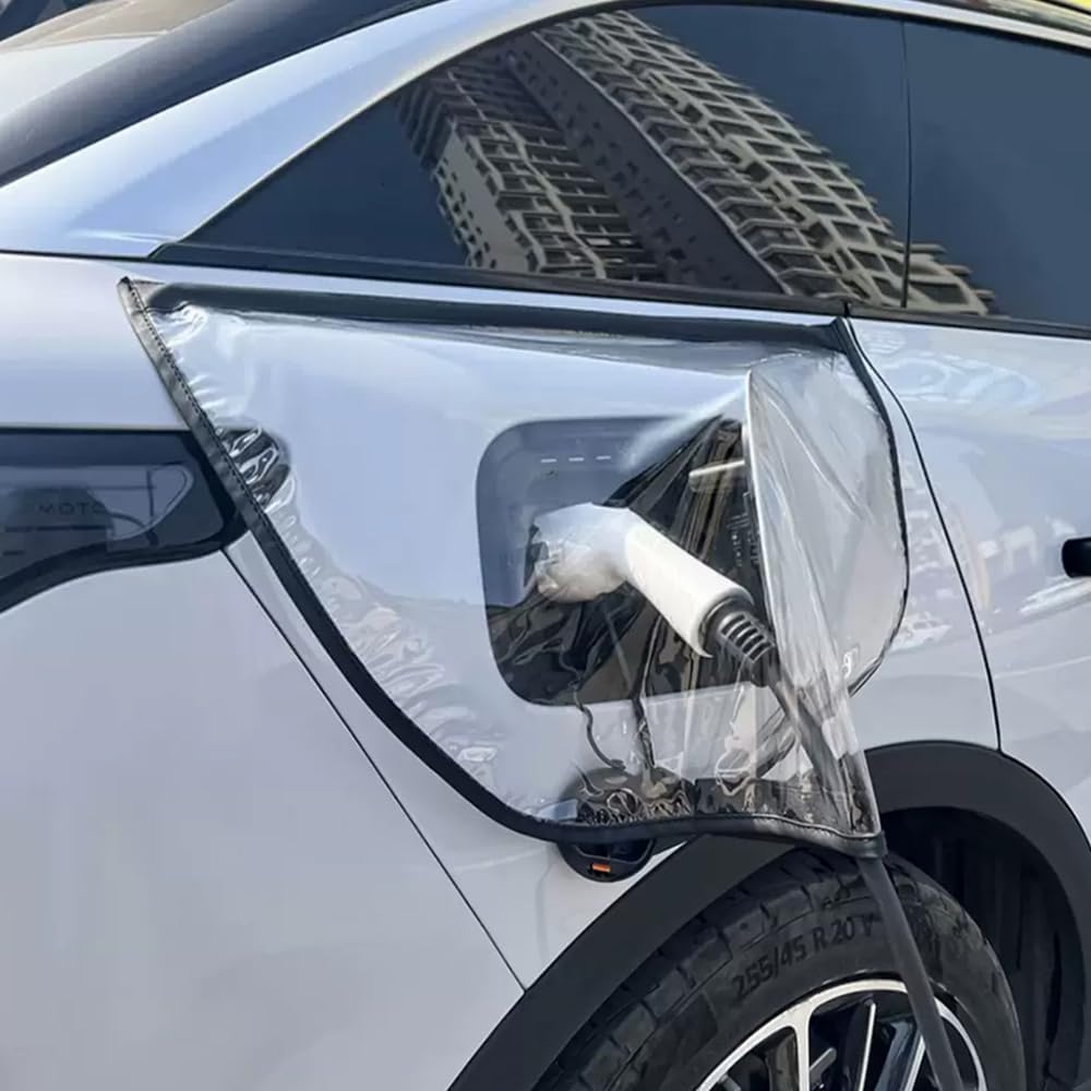 Electric vehicle charging equipment with comprehensive weather protection including UV-resistant cable sleeves, weatherproof enclosure, connector boot protectors, and thermal management accessories for extreme temperature operation - InfoProds 2026