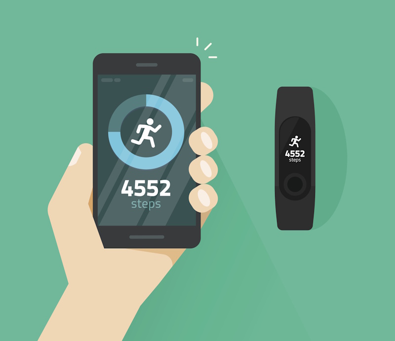 Person running with fitness tracker showing GPS tracking pace monitoring and workout data