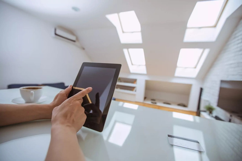 Smart home control system managing electrochromic windows with automated tinting and energy optimization