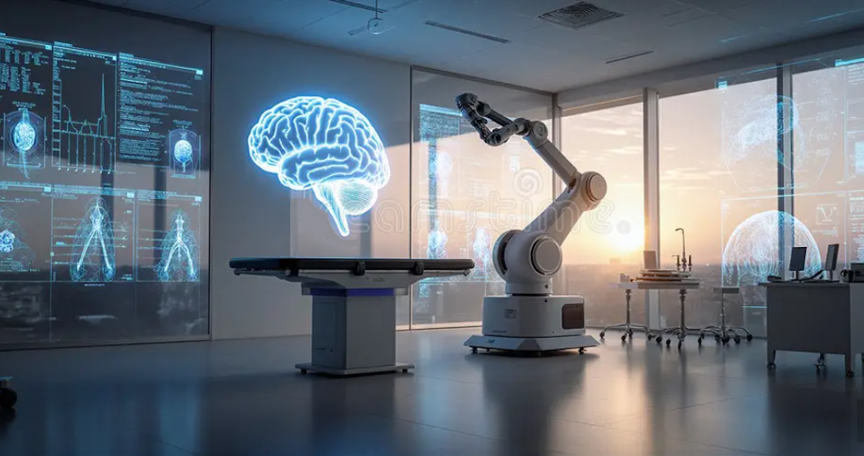 Advanced neurotechnology research laboratory showcasing cutting-edge equipment for developing next-generation brain-computer interface systems and neural engineering innovations - InfoProds 2026