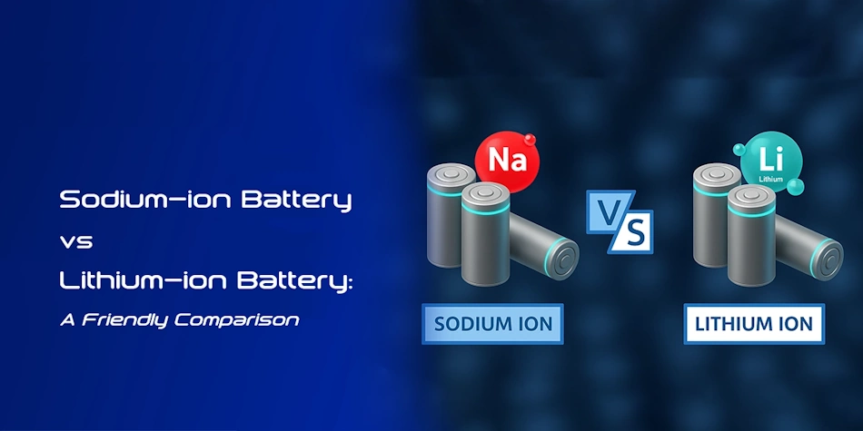 Modern electric vehicle battery pack display showing advanced battery cells and modules representing the comparison between sodium-ion, lithium-ion, and solid-state battery technologies in 2026, featuring detailed cross-sections of different battery chemistries with technical annotations and performance indicators - InfoProds 2026