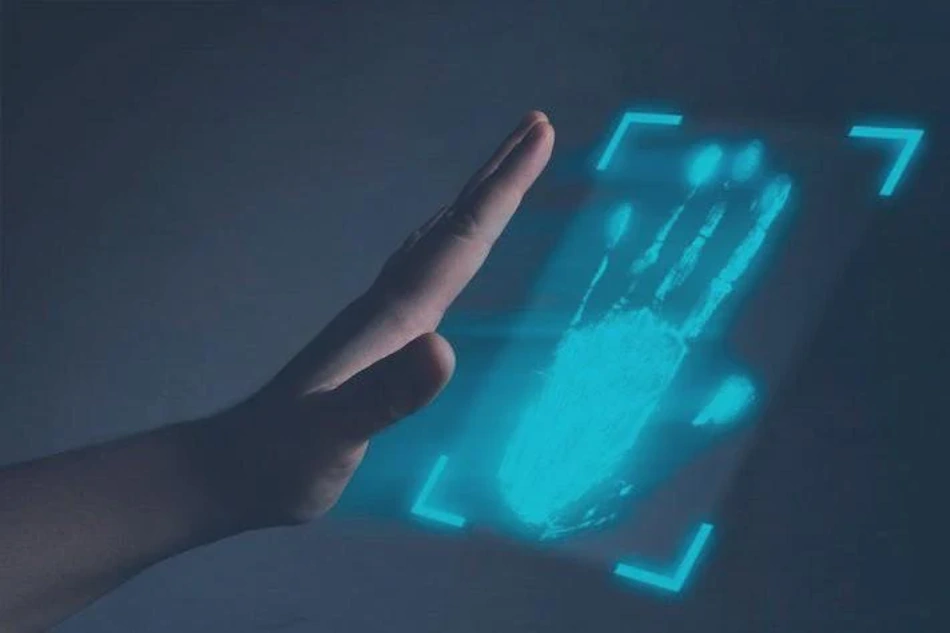 Premium optical charging smart lock featuring triple biometric authentication including 3D facial recognition structured light projection palm vein scanning and fingerprint sensors integrated with 2K video doorbell AI-powered person detection for comprehensive home security access control - InfoProds 2026