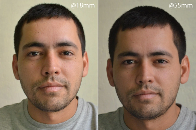 Side-by-side comparison demonstrating dramatic transformation between unfiltered natural appearance and heavily filtered beauty content showing enlarged eyes, smoothed skin, and altered facial proportions typical of social media manipulation - InfoProds 2026