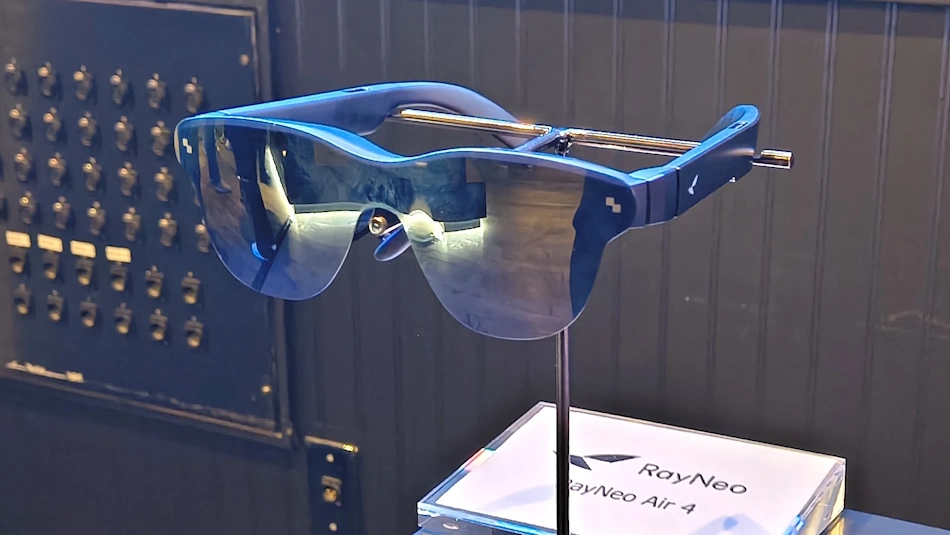 Modern professional wearing AI smart glasses in urban setting demonstrating hands-free technology and augmented reality features for everyday use in 2026 - InfoProds complete technology guide