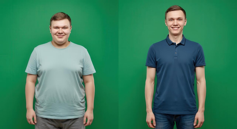 Successful individual celebrating sustainable weight loss transformation and improved health markers achieved through consistent implementation of evidence-based nutrition strategies and lifestyle modifications - InfoProds 2026