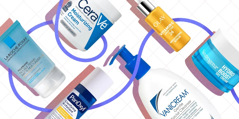 Budget-friendly affordable drugstore skincare products including ceramide cream petroleum jelly and gentle cleanser for effective winter protection - InfoProds recommendations 2026