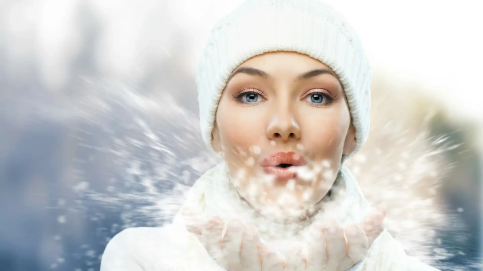 Woman with healthy glowing radiant skin in winter after following dermatologist-approved affordable skincare routine - InfoProds success results 2026