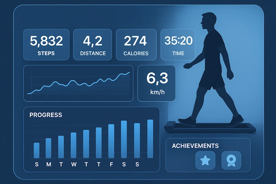 Motivated individual preparing for comprehensive fitness routine combining walking and running exercises with proper athletic footwear and activity tracking technology for optimal weight loss results - InfoProds 2026