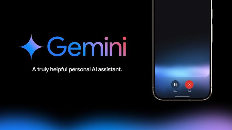 Google Pixel 9 Pro screen showing Gemini AI assistant conversation with natural language understanding, multi-app integration, and screen awareness demonstrating advanced AI capabilities