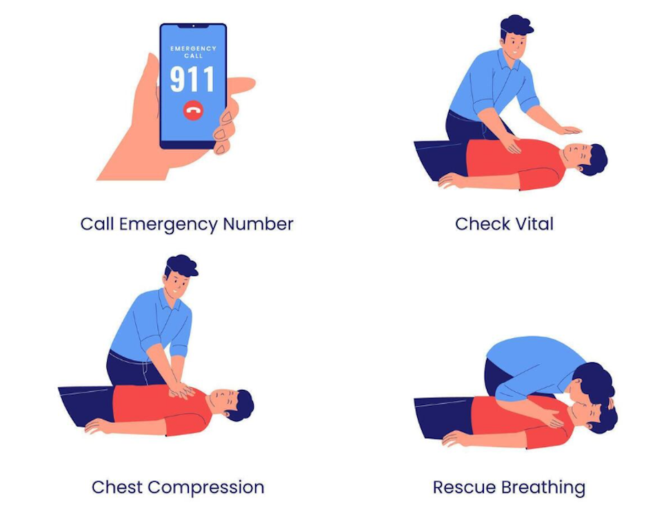 Emergency response training session showing hands practicing first aid CPR skills with medical supplies demonstrating importance of combining EDC gear knowledge for effective everyday carry preparedness system - InfoProds 2026