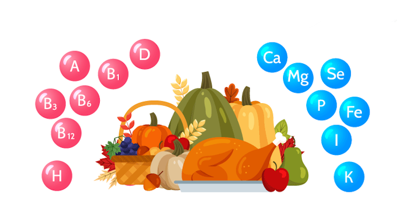 Nutrient-dense foods rich in zinc, magnesium, vitamin D, and B-vitamins including leafy greens, nuts, seeds, fish, and colorful vegetables supporting muscle growth through comprehensive micronutrition - InfoProds 2026