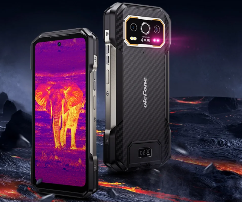 Ulefone Armor 27T Pro rugged smartphone with FLIR thermal imaging camera and professional features
