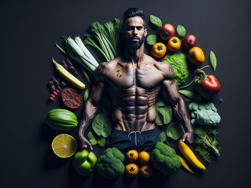 Fit muscular individual demonstrating successful physique transformation achieved through whole food nutrition resistance training without expensive supplement dependency showing evidence based muscle building results from affordable conventional food sources supporting long term fitness goals InfoProds 2026